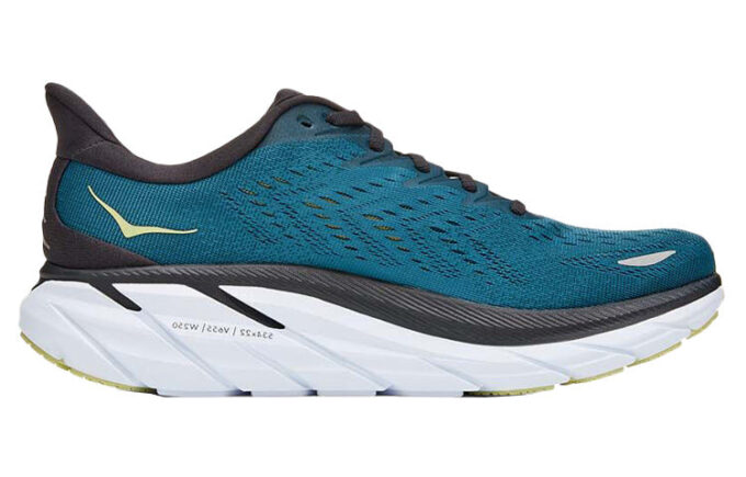 Clifton 8 2E Wide ‚Blue Coral Butterfly‘