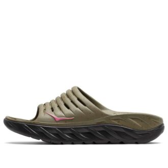 HOKA x Bodega Ora Recovery Slide ‚Martini Olive Jet Black‘