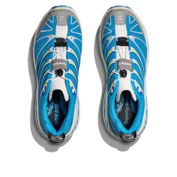 U Stinson Evo und „Skyward Blue Hoka Citrus“ U Stinson Evo und „Skyward Blue Hoka Citrus“