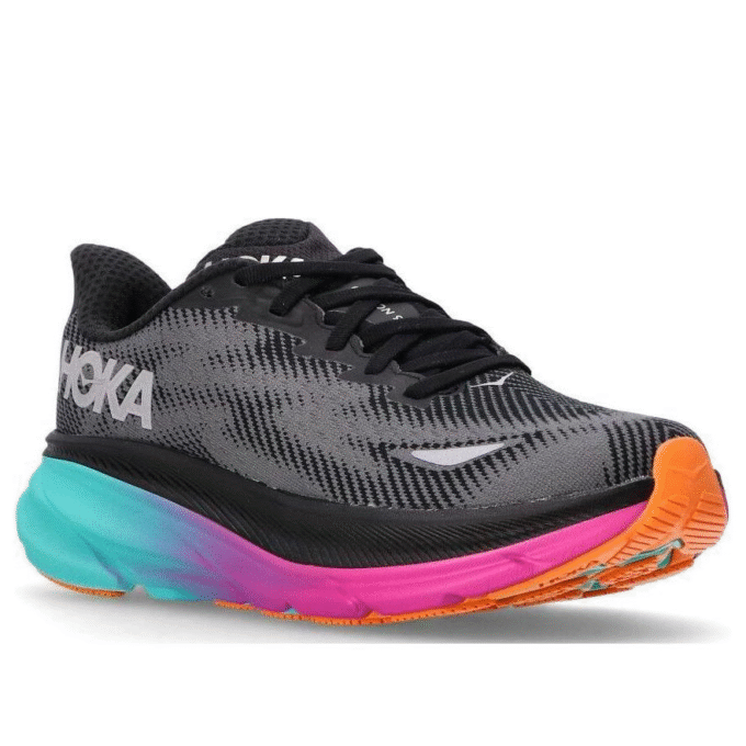 (WMNS) Clifton 9 Gore-Tex ‚Black Electric Aqua‘